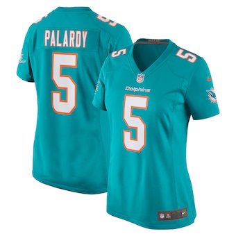 womens nike michael palardy aqua miami dolphins game jersey_